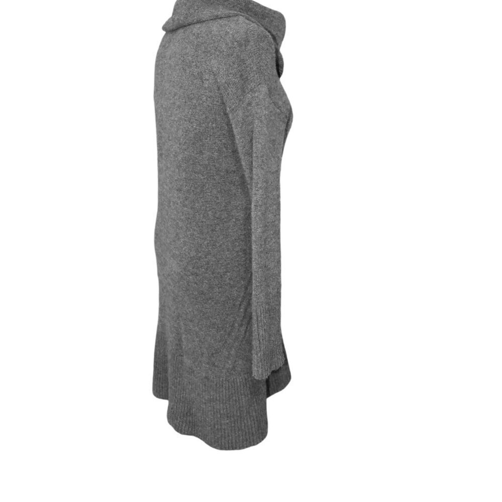 Anthropologie Sonoran Cowl Neck Sweater Dress Grey XS Long Sleeve Minimalist - Picture 5 of 7